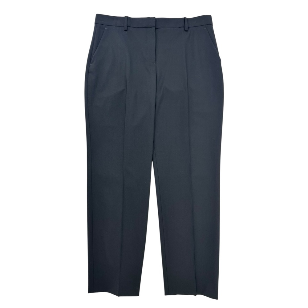 NWT Theory Treeca Pant Black Traceable Wool Cropped Tailored Fit Trousers Pants - Picture 5 of 11